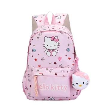 Imagem de Mochila Escolar De Desenho Animado Hello Kitty Kuromi Cinnamoroll Para