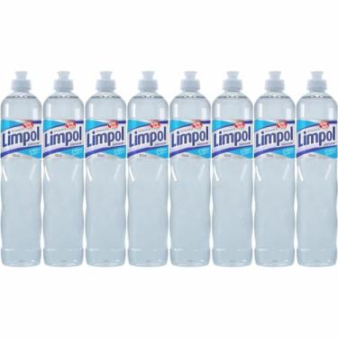 Imagem de Detergente limpol Cristal, 500 ml, Pack com 8 Unidades