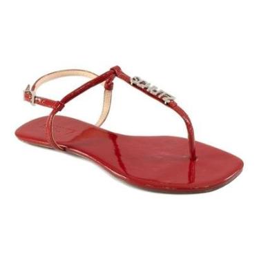 Imagem de Sandália Rasteira Metalizada Lançamento Schutz-Feminino