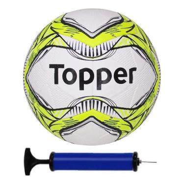 Imagem de Bola Futebol Society Topper + C/Bomba Amarelo