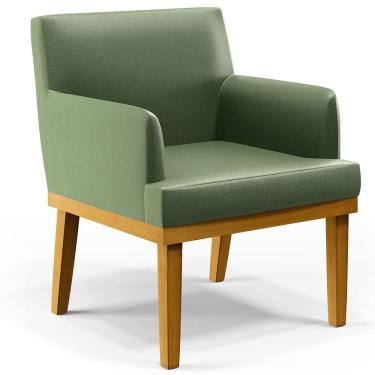 Imagem de Poltrona Decorativa Para Sala De Estar E Recepção Beatriz W01 Facto Verde Musgo - Lyam Decor