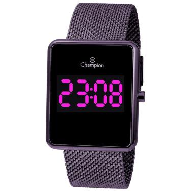 Imagem de Relógio Champion Feminino Ref:Ch40080i Digital LED Roxo
