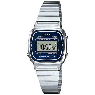 Imagem de Relógio Casio Feminino Ref:La670wa-2df Vintage Prateado
