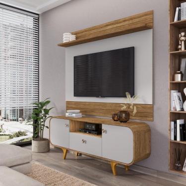 Imagem de Jogo Painel E Rack Getafe Cinamomo Off White