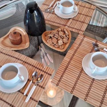Imagem de Kit 4 Jogo Americano Souplast em Bambu Natural 30x40cm Mesa Posta Deco