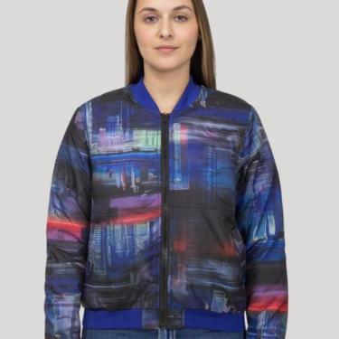 Imagem de Jaqueta Esportiva Corta Vento Manga Longa Removível Enfim-Feminino