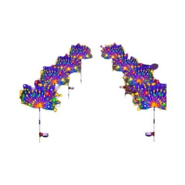 Imagem de Luz Solar De Fogos De Artifício Com 200 LEDs Para Jardim, Pátio E Gram