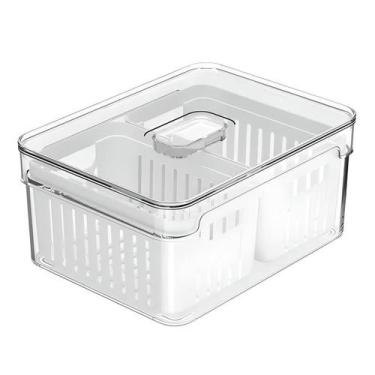 Imagem de Organizador de Geladeira Porta Saladas Clear Fresh - Ou