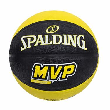 Imagem de Bola de Basquete Spalding MVP Preto/Amarelo Tamanho 7