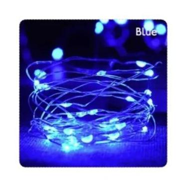 Imagem de Luzes De Fada LED Com Fio De Cobre 2m 3m 5m 10m Alimentadas Por Bateri