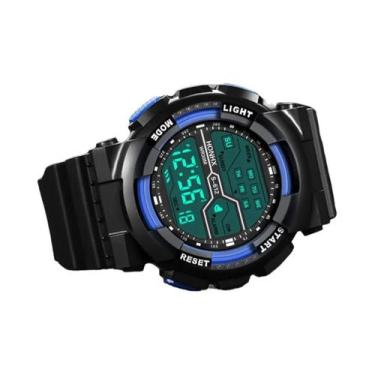 Imagem de Relógio Esportivo Digital Masculino À Prova D'água Com Tela Grande, Lu