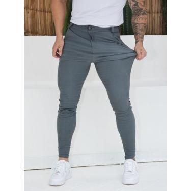 Imagem de Calça Social Masculina Alfaiataria com Elastano Skinny - Mitchelgutto,
