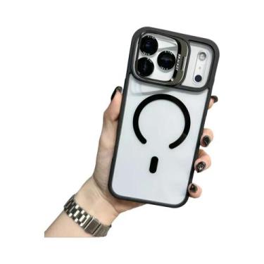 Imagem de Capa Magnética De Metal Com Suporte Para Carregamento Sem Fio Magsafe 