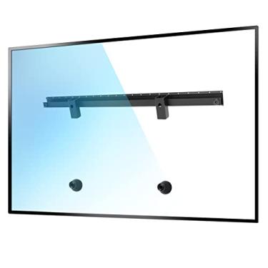 Imagem de KAMIWI Suporte de parede para TV sem parafusos, sem furadeira, suporte para TV de 56 a 55 polegadas, suporte para TVs sem parafusos de drywall de até 45 kg, cabide de TV de baixo perfil com design