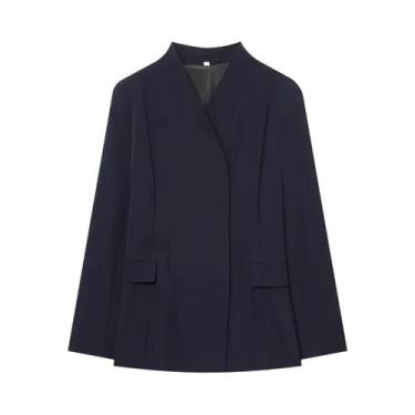 Imagem de Blazer Feminino Slim Fit Com Corte Tridimensional E Calças Casuais - E