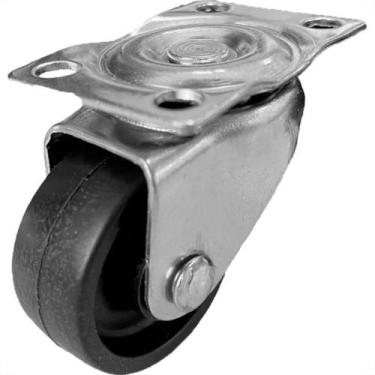 Imagem de Rodizio Kmb Base Giratoria Zincado Pp-114 Pequeno - Kit C/10 Pecas