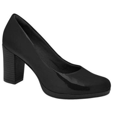 Imagem de Sapato Salto Alto Grosso Piccadilly 130185-345 Feminino - Preto-Feminino