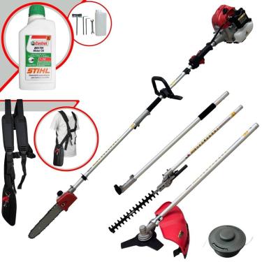 Imagem de Podador de Galhos Bipartido À Gasolina 2T TBC43MT 43cc 1,8HP 9200rpm Com Carretel Nylon + Lâmina 3 Pontas + Sabre 10 Polegadas + Extensor + ÓLEO STIHL