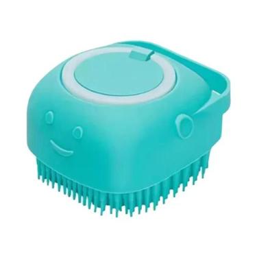 Imagem de Escova De Massagem Multifuncional De Silicone Macio Para Banho De Cães