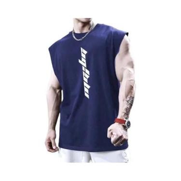 Imagem de Camiseta Sem Mangas Para Treino De Musculação Masculina, Colete De Fit