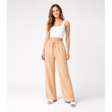 Imagem de Calça Feminina Em Air Flow Renaluci Bege, G, Bege