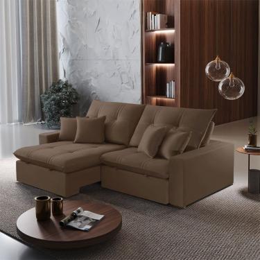 Imagem de Sofa 250 cm Braco 25 cm Retratil e Reclinavel Imperio Meu Sofa Online
