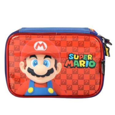 Imagem de Estojo Escolar Infantil 100 Pens Super Mario by Luxcel Ref 41404