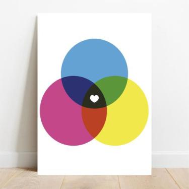 Imagem de Placa Decorativa CMYK & RGB - TaColado, 20x30cm