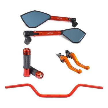Imagem de Manete Manopla Guidão Retrovisor Z 300 400 Ninja 250 300 400 - Stark R