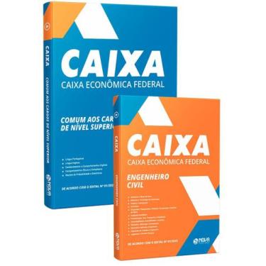 Imagem de Combo CAIXA - Apostila Engenheiro Civil - Conhecimentos Específicos + 