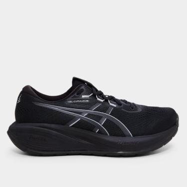 Imagem de Tênis Asics Gel-Cumulus 28 Masculino, Preto, Cinza, 44