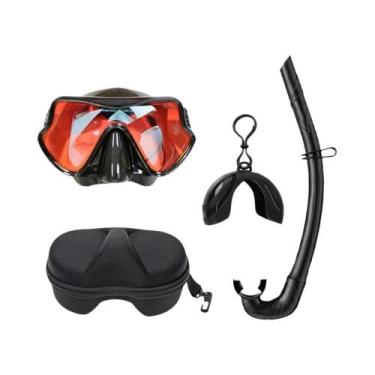 Imagem de Máscara De Mergulho Compacta Para Viagem, Silicone Hidrofóbico, Tubo D