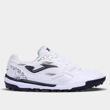 Imagem de Chuteira Society Joma Liga 5 Masculina, Branco, Preto, 41