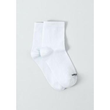 Imagem de Meia Básica Infantil Menino Cano Médio Hering Kids, M, Branco