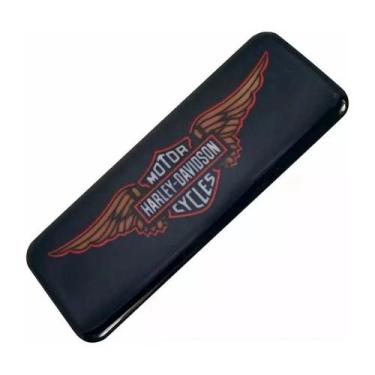 Imagem de Adesivo Emblema 3D Compatível Harley Davidson Asas - SPTS