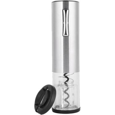Imagem de Abridor de vinho elétrico em plástico e inox com luz led 18cm - Onyx
