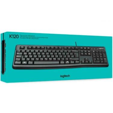 Imagem de Teclado Logitech K120 USB Preto 920-004422 Esp