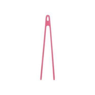 Imagem de Pinça Pegador Multiuso de Silicone 22cm Rosa Oikos