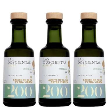Imagem de Kit 3 Azeite de Oliva Chileno Arbequina Las Doscientas Extravirgem 250