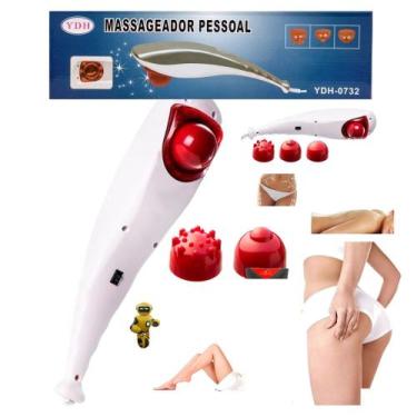 Imagem de Aparelho massageador eletrico com infravermelho alivio dores musculare