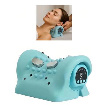 Imagem de Massageador De Pescoço Cervical Choque Vibra Aquece Para Torcicolo Alo
