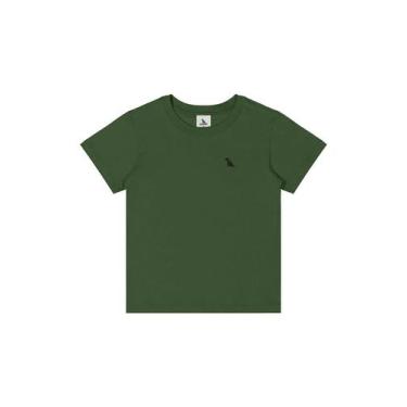 Imagem de Camiseta para Menino em Algodão Quimby, Verde militar, 6
