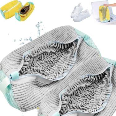 Imagem de Saco Para Lavar Tênis Sapatos para Máquina de Lavar Bolsa - - Losan, C