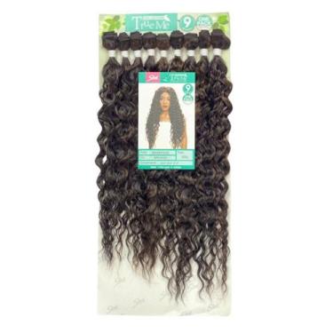 Imagem de Cabelo Orgânico Cacheado Beleza Plus 320g Fibra Natural para Alongamen