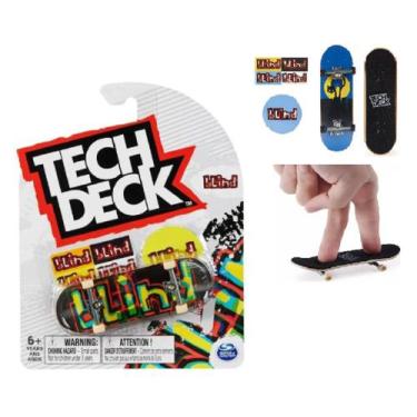 Imagem de Skate De Dedo Tech Deck Profissional + Adesivos Unidade Sortido - Sunn