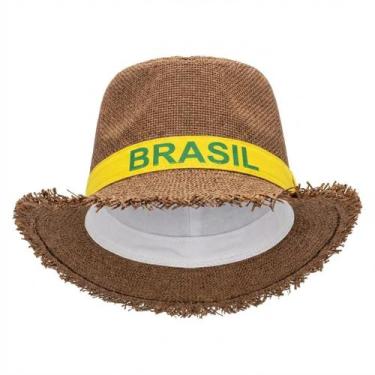 Imagem de 12UN Chapéu Malandrinho Caipira Brasil Festa Junina Marrom - Senhor Pr