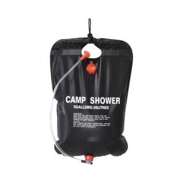 Imagem de Bolsa De Água Dobrável 20/40L Para Chuveiro Solar, Acessórios Compacto