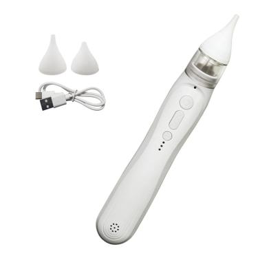 Imagem de Aspirador Nasal Eletrico Nariz Bebe Infantil Sugador Portatil 5 Niveis Limpeza Congestao Resfriado Gripe