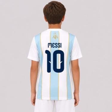 Imagem de Camisa Argentina Classic Juvenil 10 Messi - Balboa, 16 ANOS