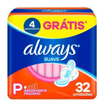 Imagem de Absorvente Always Super Proteção Cobertura Suave - 32 Unidades